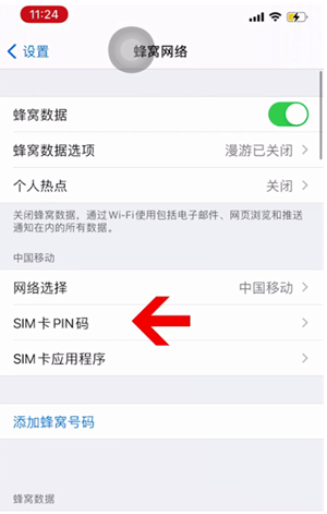 商洛苹果14维修网分享如何给iPhone14的SIM卡设置密码 