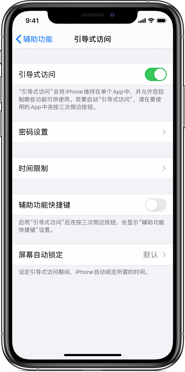 商洛苹果手机维修分享如何在 iPhone 上退出引导式访问 