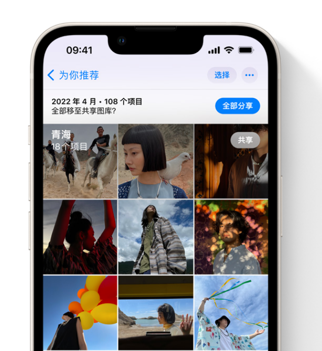 商洛苹果维修网点分享在 iPhone 上使用共享图库 