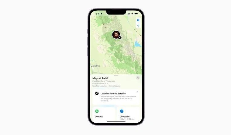 商洛苹果14维修分享iPhone14系列中 FindMy功能通过卫星分享位置方法教程 